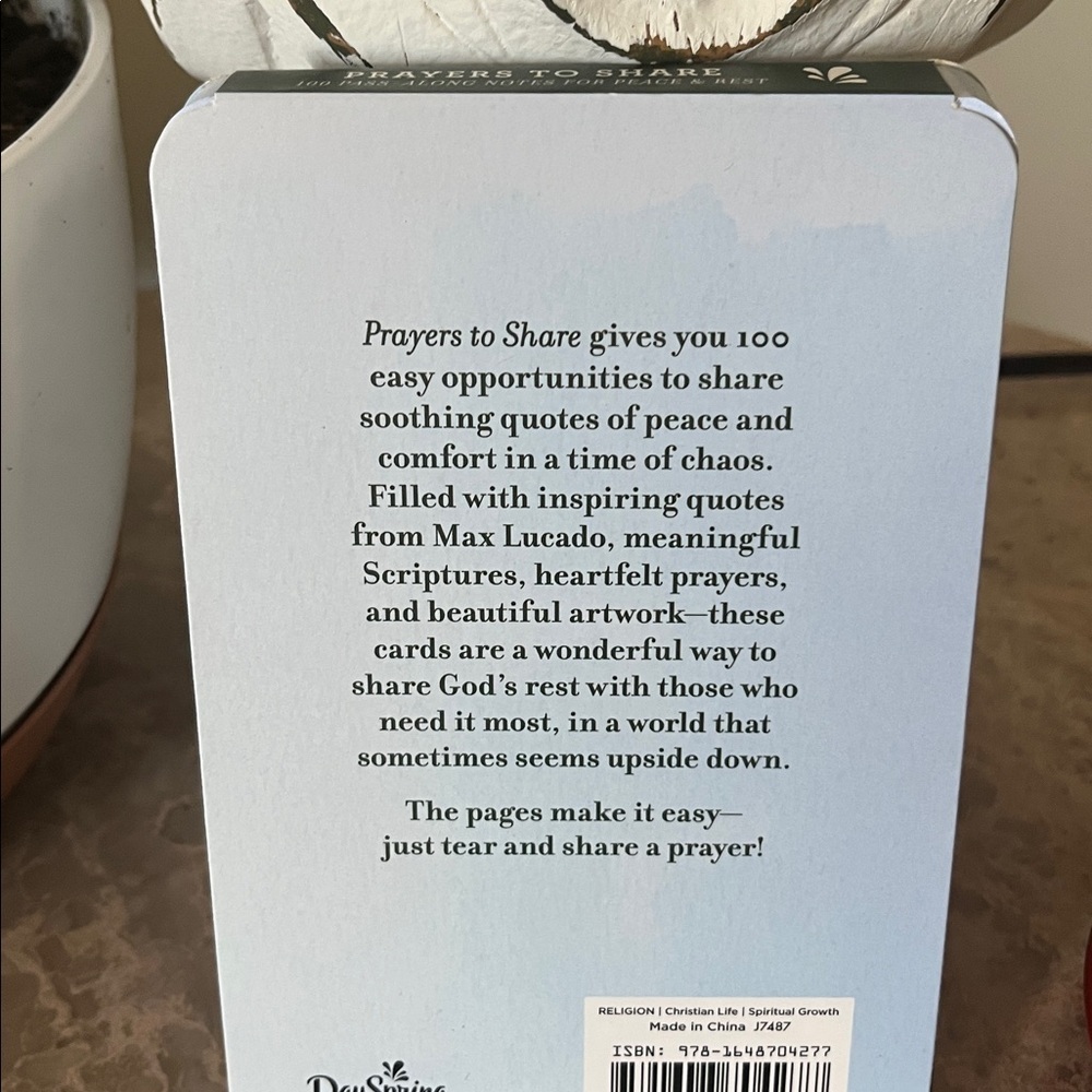 100 Pass-Along Notes of Encouragement Love by Max Lucado on Peace & Rest - Picture 3 of 8